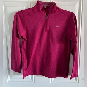 Patagonia Kids Capilene 3 Midweight Zip-Neck Pink Sz 10